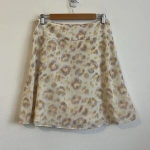 Leopard Print A-Line Skirt